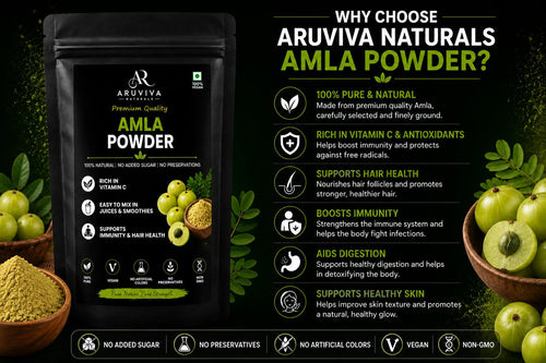 Aruviva Naturals Premium Quality Amla Powder – 200g
