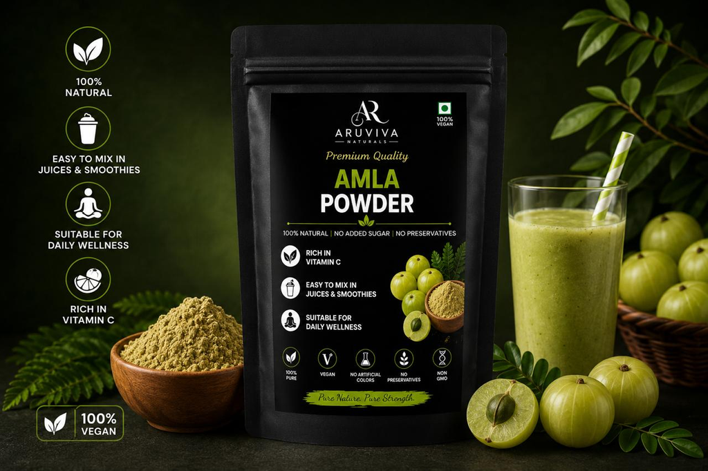 Aruviva Naturals Premium Quality Amla Powder – 100g